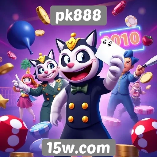 Exploração das ofertas de jogos no site pk888